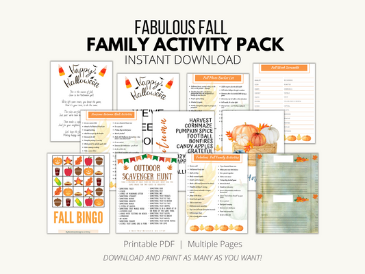 Falling for Fall Activity Printables