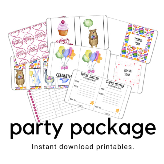 Kids Birthday Party Printables