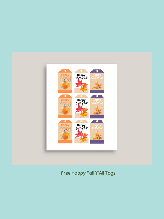 Free Fall Gift Tags Printable