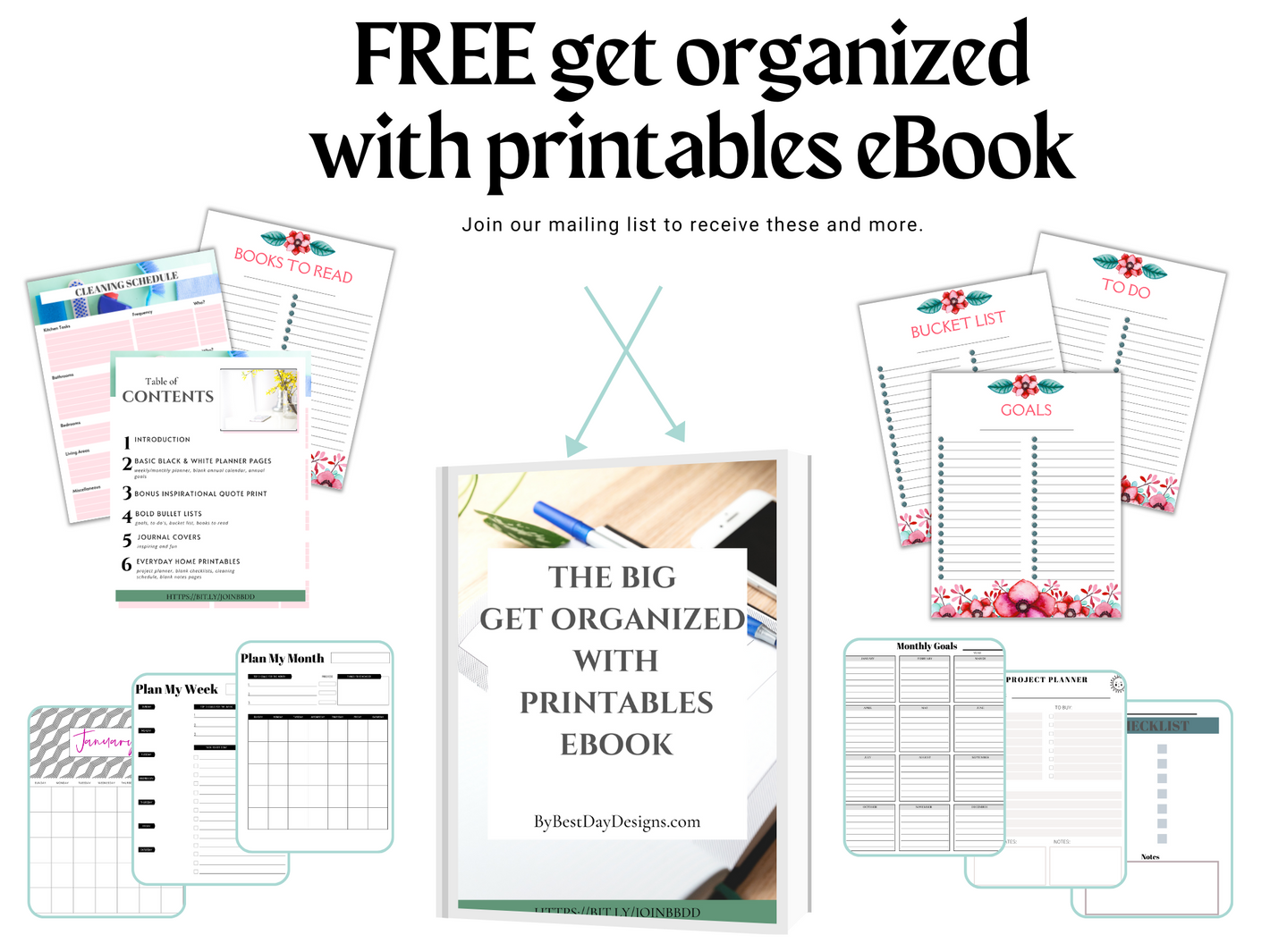 Get organized with printable planner pages, printable annual calendar, printable weekly calendar, printable monthly calendar